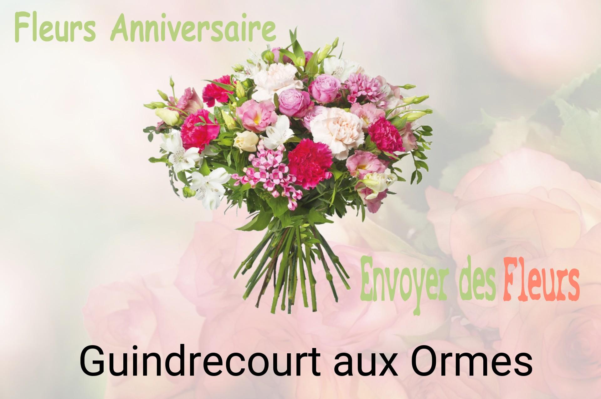 Bouquet de fleurs d’anniversaire livré à Guindrecourt-aux-Ormes