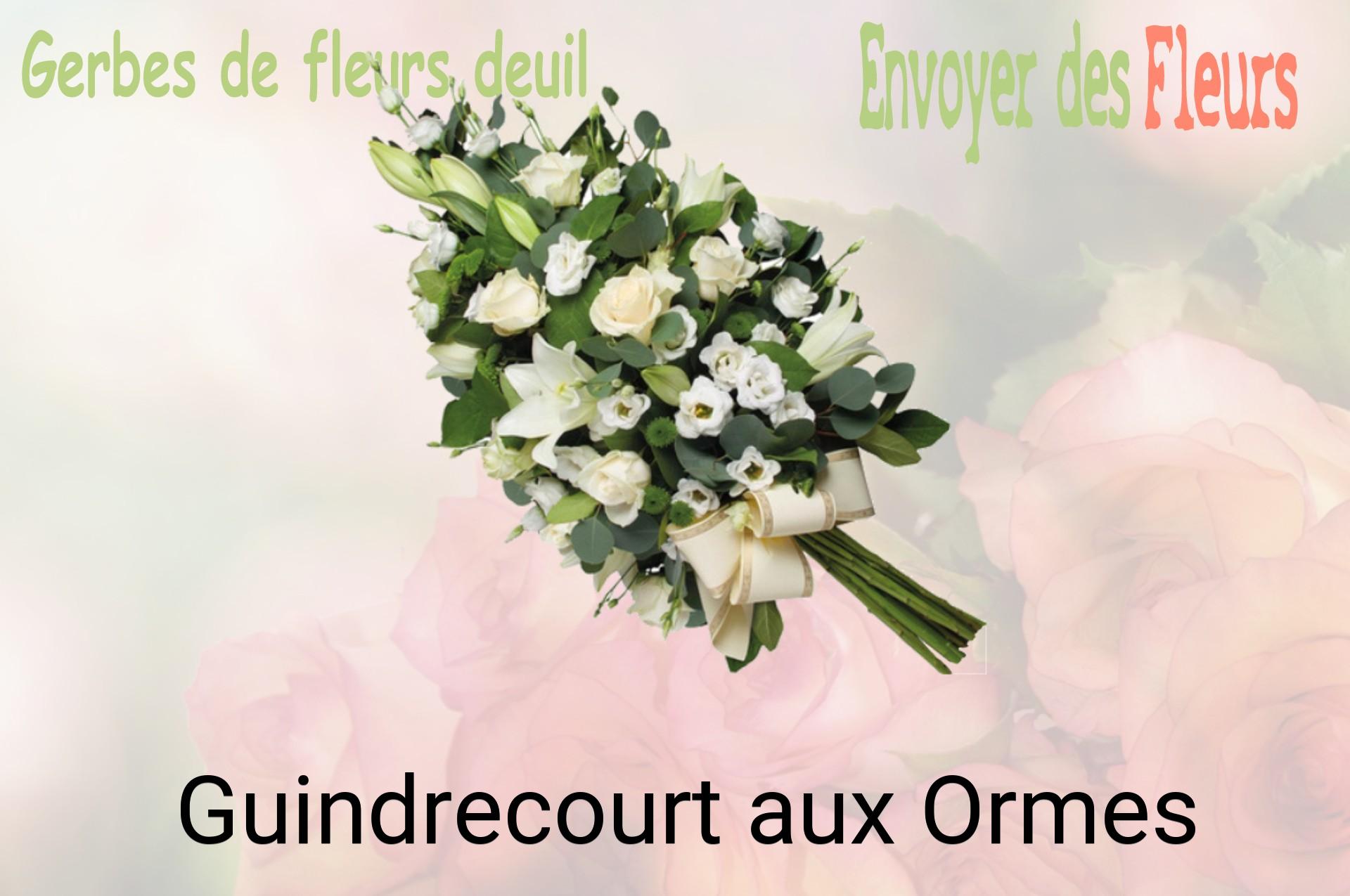 Gerbe de fleurs de deuil livrée à Guindrecourt-aux-Ormes